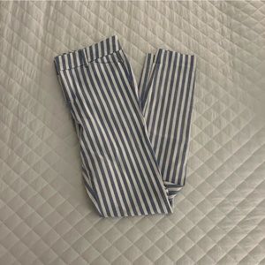 Old Navy, blue and white striped pixie pants. Size 0.